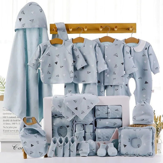 Cozy cotton baby outfit set crafted with breathable fabric for all seasons
