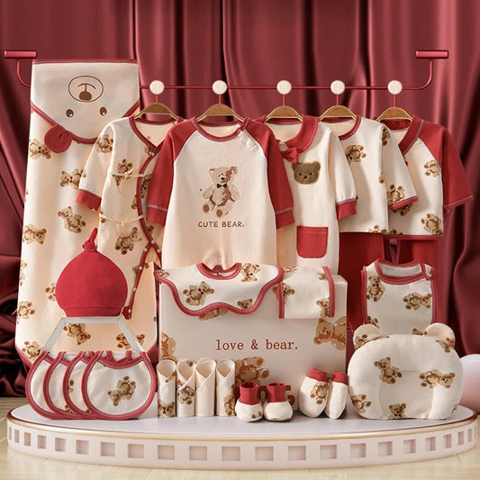 Cozy cotton baby outfit set crafted with breathable pure cotton for all seasons