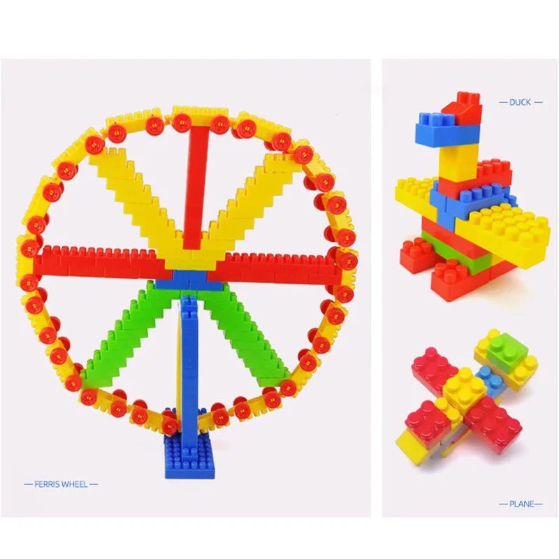 Fun building blocks crafted for kids’ creative learning activities
