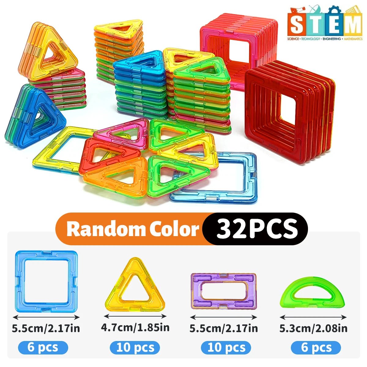 Creative Magnetic Blocks Kit – Educational Building Toy for Kids - Amiba