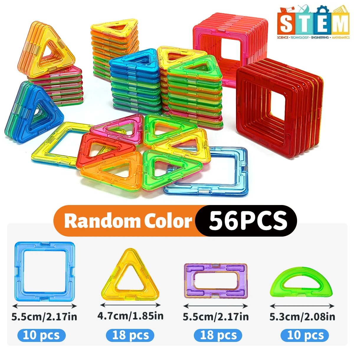Creative Magnetic Blocks Kit – Educational Building Toy for Kids - Amiba