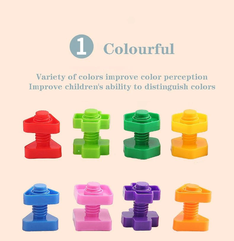 Creative Screw Building Fun – Educational Construction Toy for Kids - Amiba