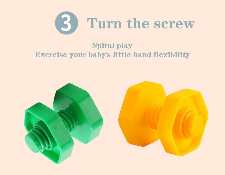 Creative Screw Building Fun – Educational Construction Toy for Kids - Amiba