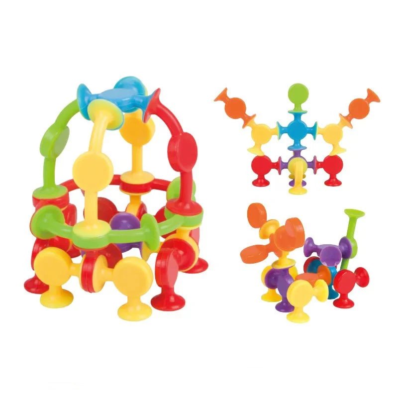 Creative silicone blocks with suction cups crafted for fun learning