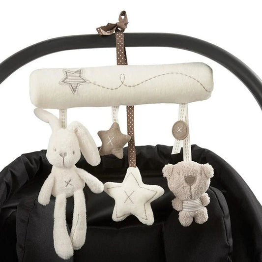 Cuddly Baby Stroller Toy Plush Wrap for Strollers Seats and Cribs - Amiba