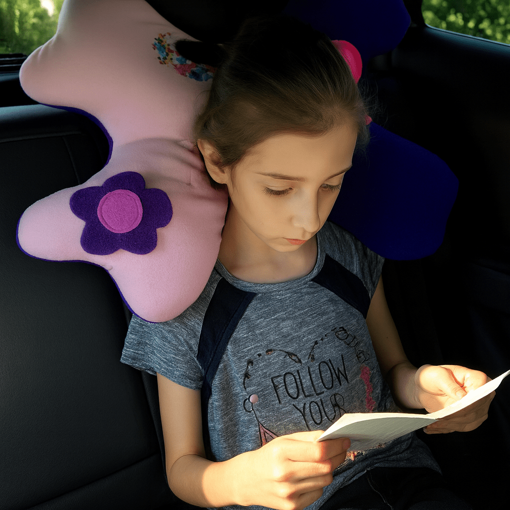 Soft supportive pillow crafted for cozy naps in long road journeys
