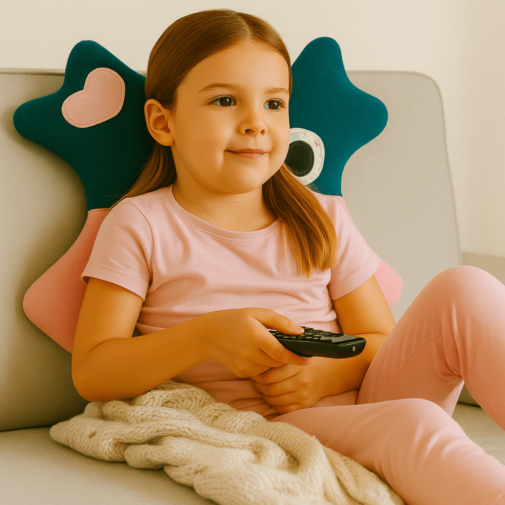 Unique monster pillow crafted for slump free naps in travel seats