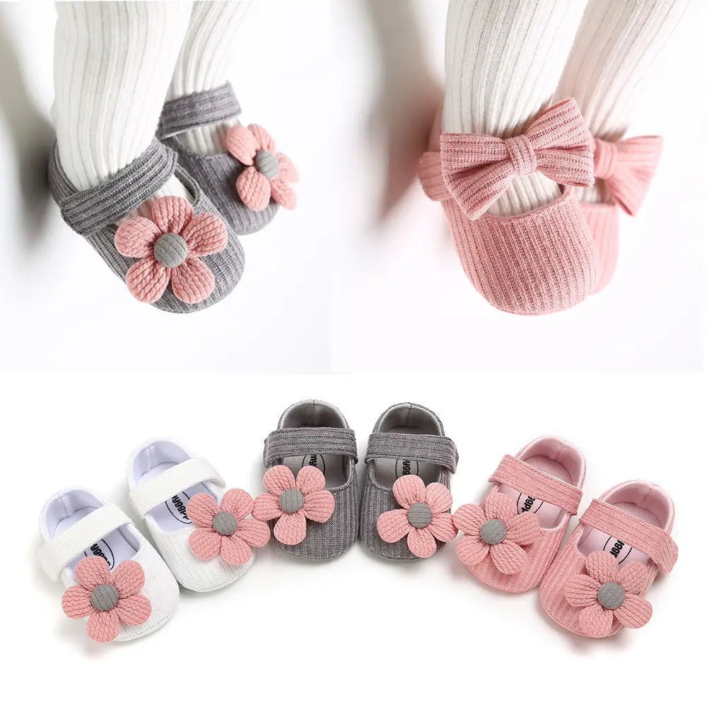 Cute Cotton Baby Shoes Soft Bottom Breathable Infant Shoes for Cozy Support - Amiba