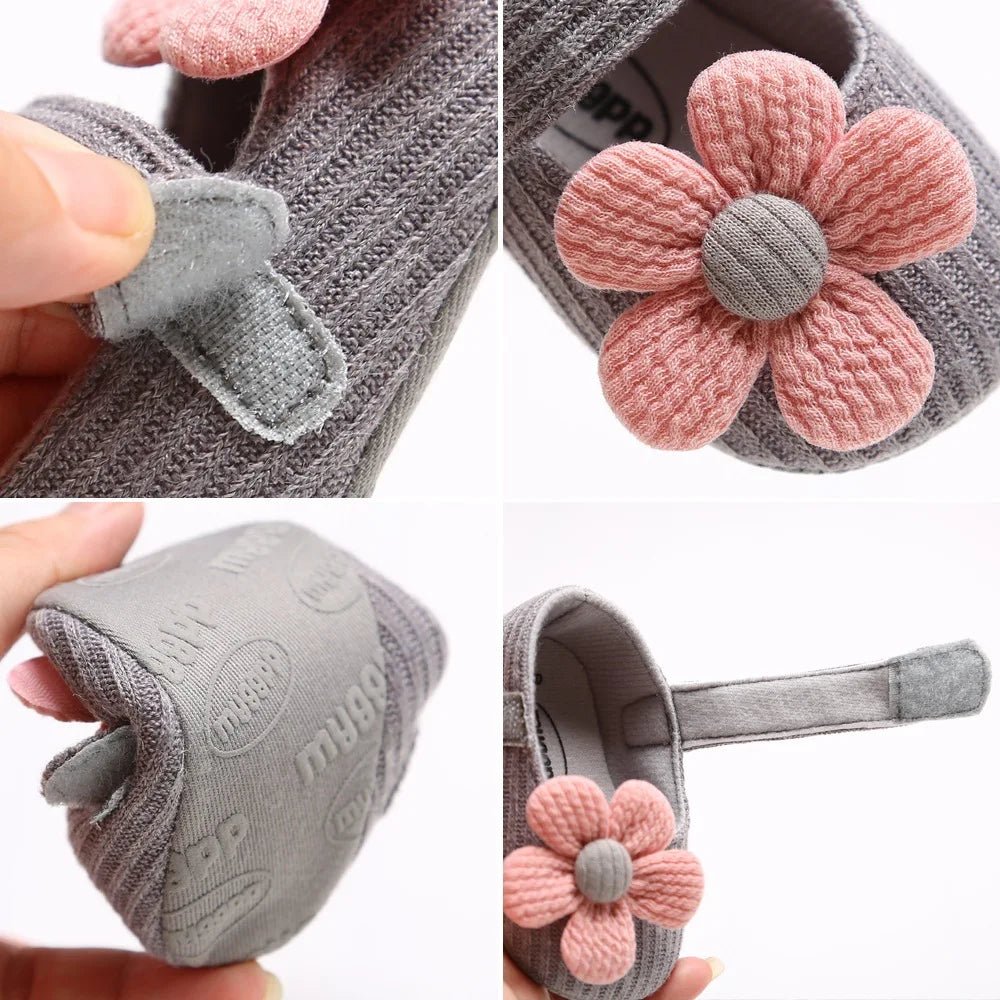 Cute Cotton Baby Shoes Soft Bottom Breathable Infant Shoes for Cozy Support - Amiba