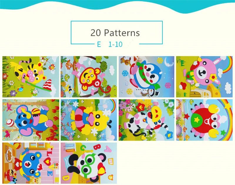 DIY Animal Foam Stickers - Amiba