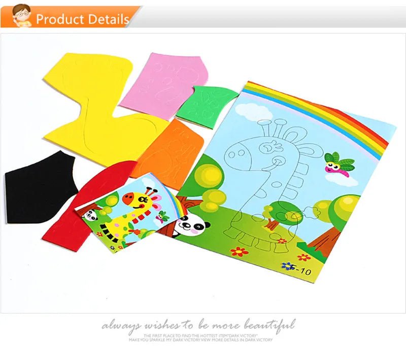 DIY Animal Foam Stickers - Amiba