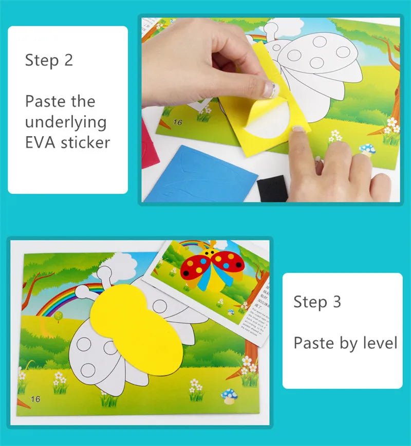 DIY Animal Foam Stickers - Amiba