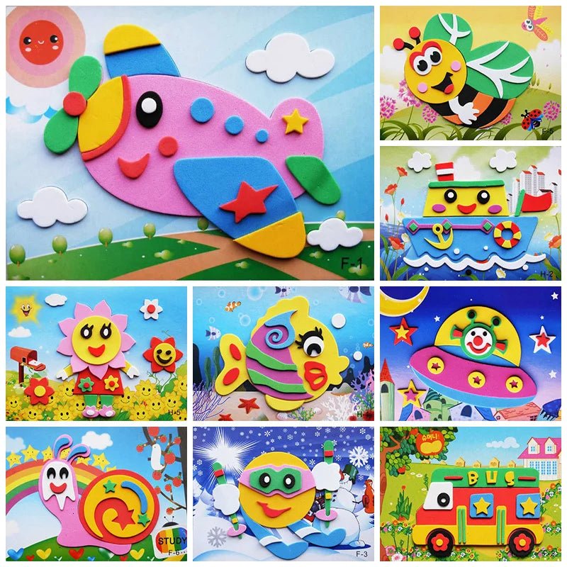 DIY Animal Foam Stickers - Amiba
