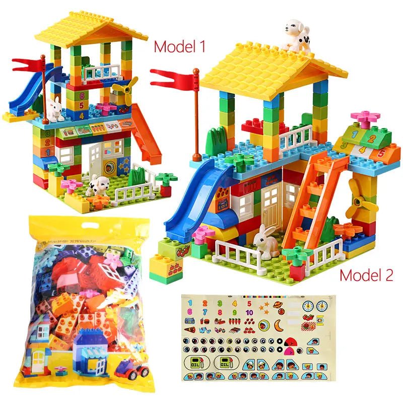 Dream Castle Building Blocks – Vibrant & Easy - to - Build Play Set - Amiba