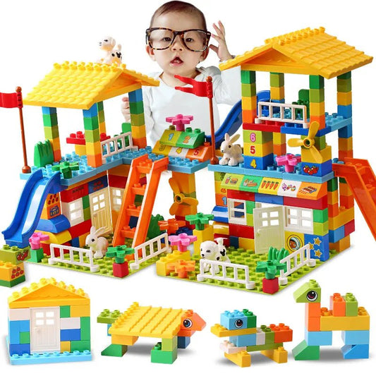 Dream Castle Building Blocks – Vibrant & Easy - to - Build Play Set - Amiba