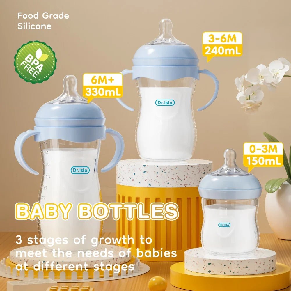 Baby bottle designed Easy Sip for safe feeding with spill proof feature