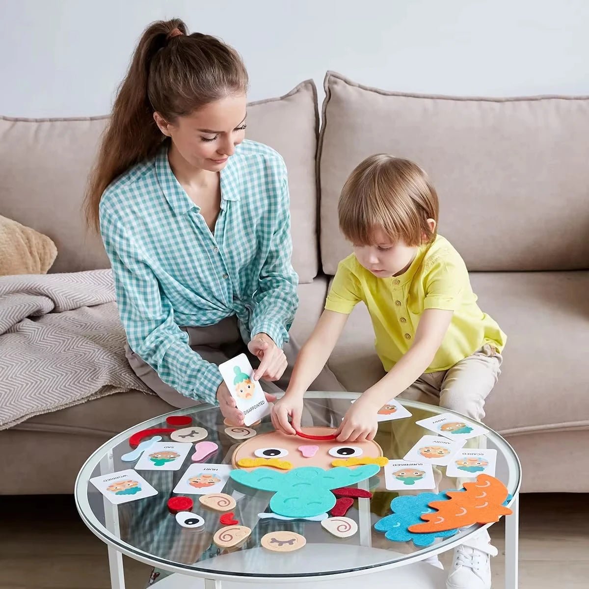Educational toy designed to teach kids emotional expression through play