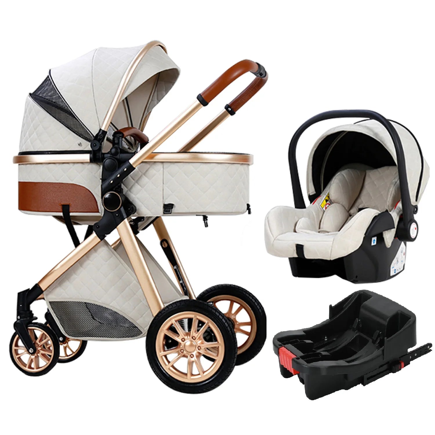 Compact infant stroller designed foldable lightweight for parent ease