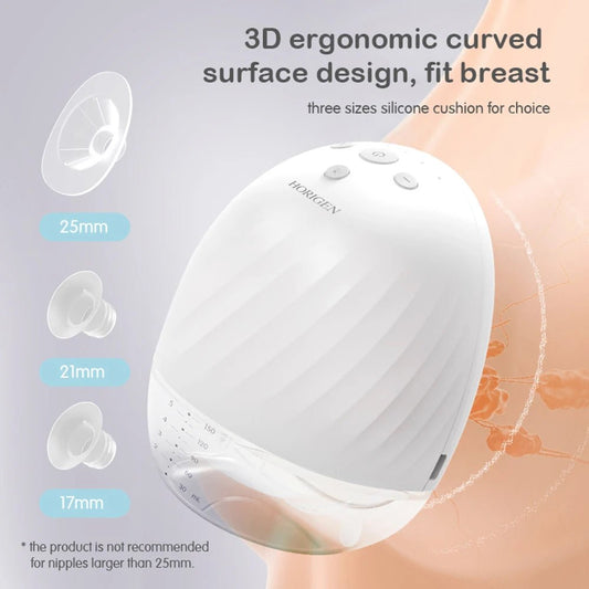 Freedom wearable nursing pump crafted hands free for discreet portable use