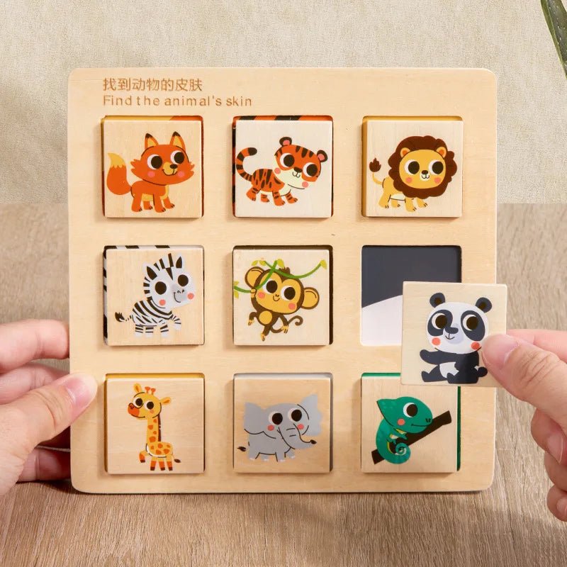 Animal fruit puzzle crafted for children’s cognitive growth and play