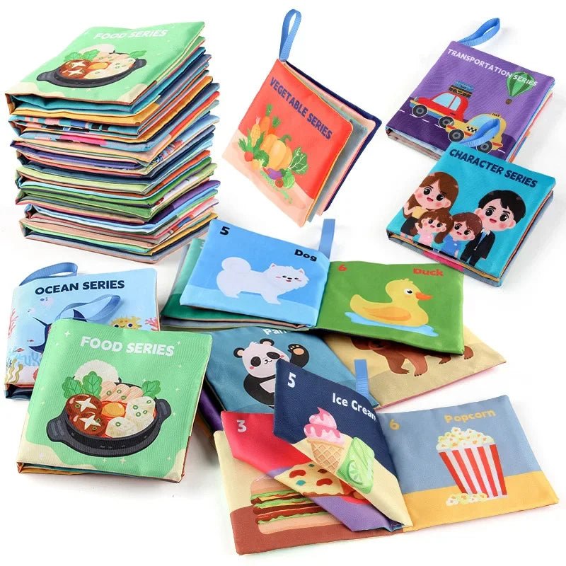 Fun learning cloth book crafted for early education with playful illustrations