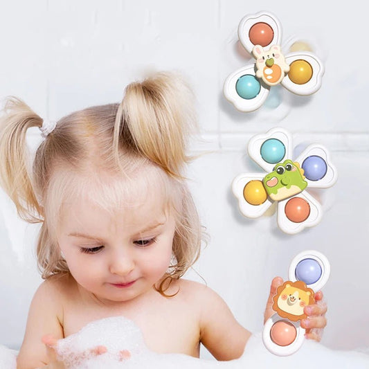 Fun spin baby suction toy crafted for motor skill development