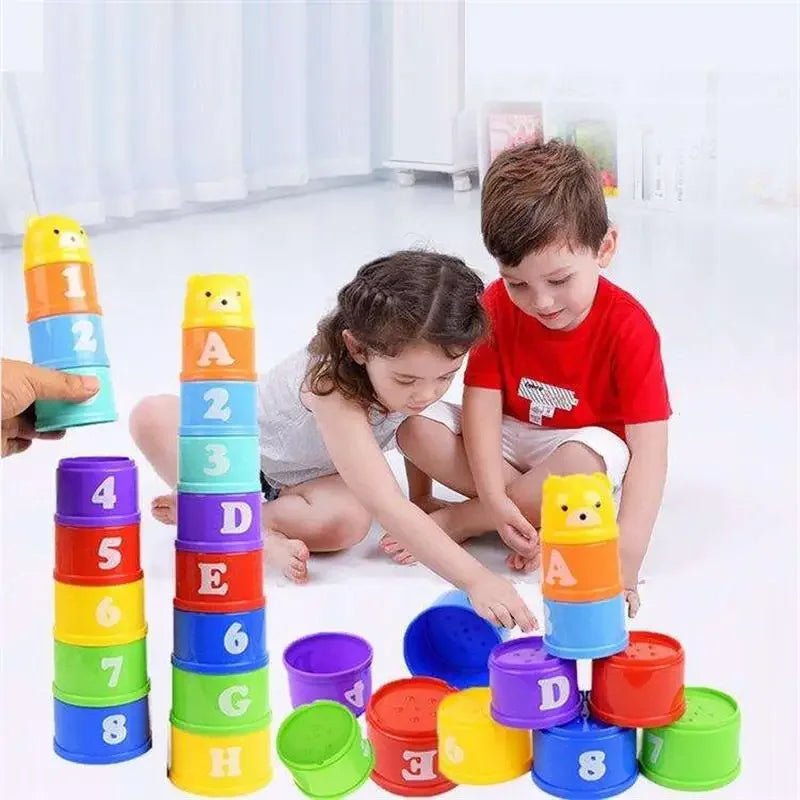 Educational stacking cups designed for kids’ playful learning and skills