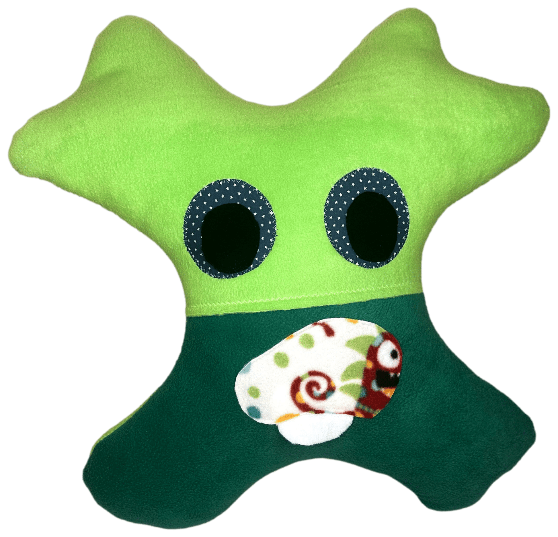 Amiba handmade pillow crafted for child comfort on trips