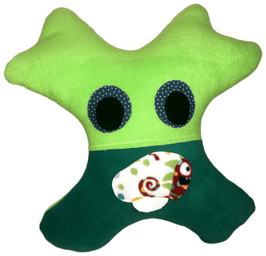 Amiba handmade pillow crafted for child comfort on trips