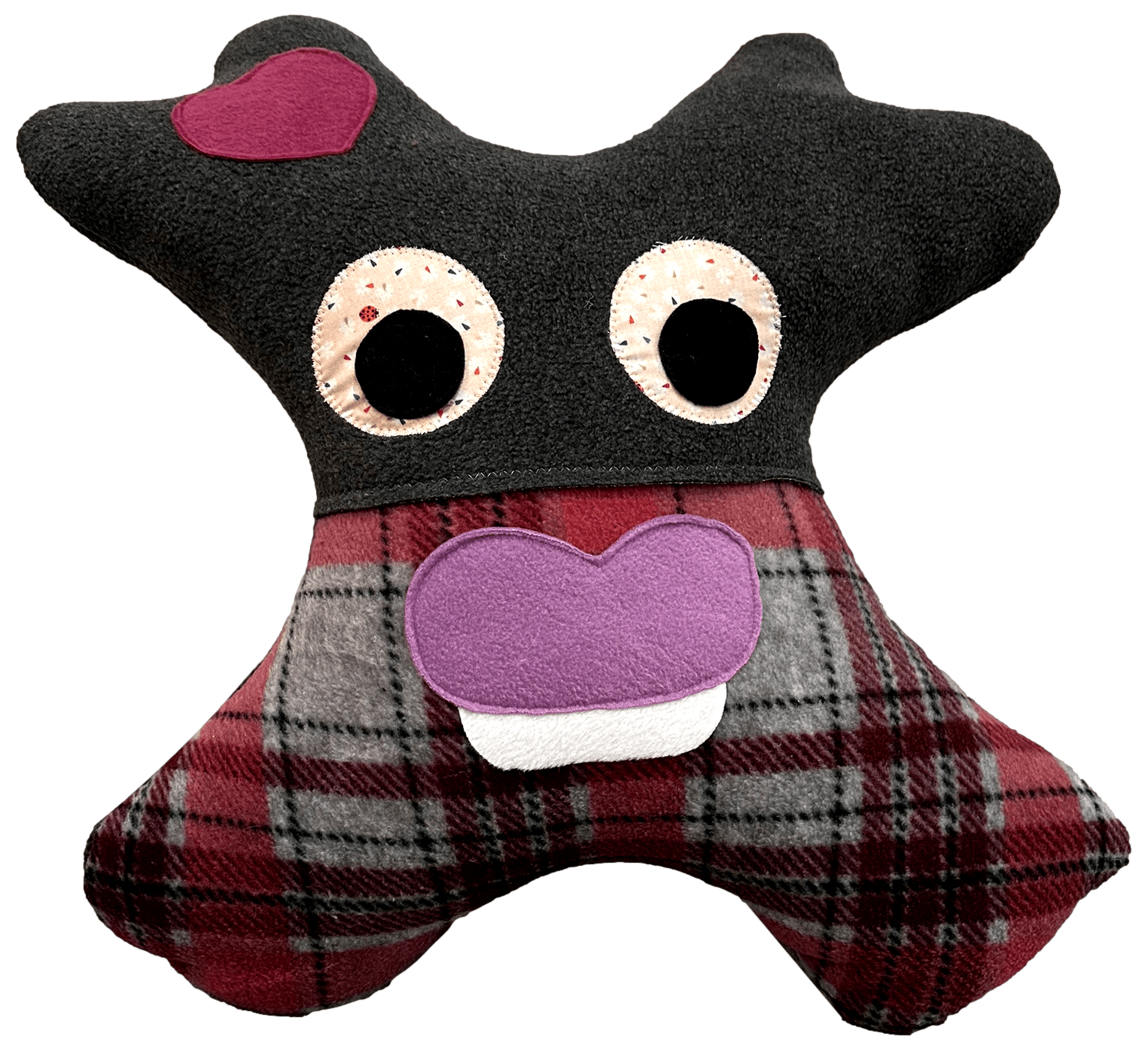 Handmade Amiba child travel pillow designed for safety and comfort