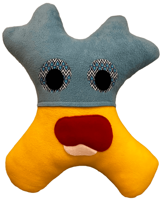 Handmade Amiba Monsters Neck Pillow with Pocket - Amiba