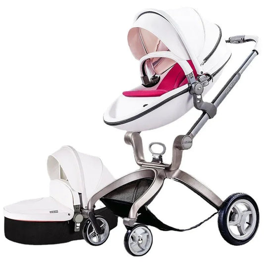 HotMom comfy convertible stroller crafted with adjustable sitting and lying design