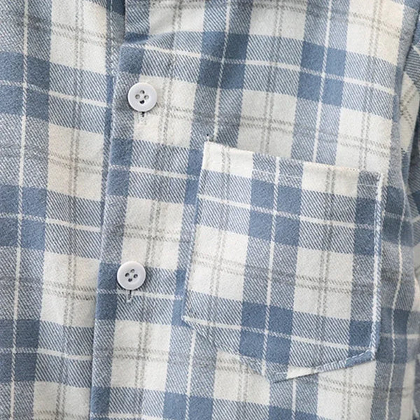 Kids Cotton Shirt with Breathable Fabric and Stylish Plaid Design