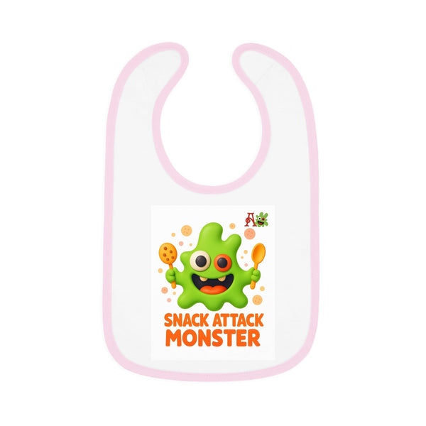 Snack Attack Monster Baby Bib – Cute Toddler Gift Bib