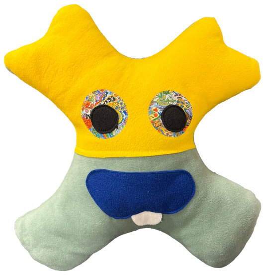 Child comfort pillow by Amiba designed for handmade travel ease