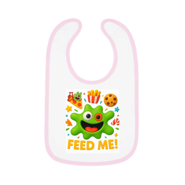 Feed Me Amiba Monsters Cotton Baby Bib