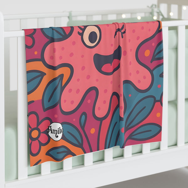 Adorable Funky Swaddle Baby Blanket for Newborns and Infants
