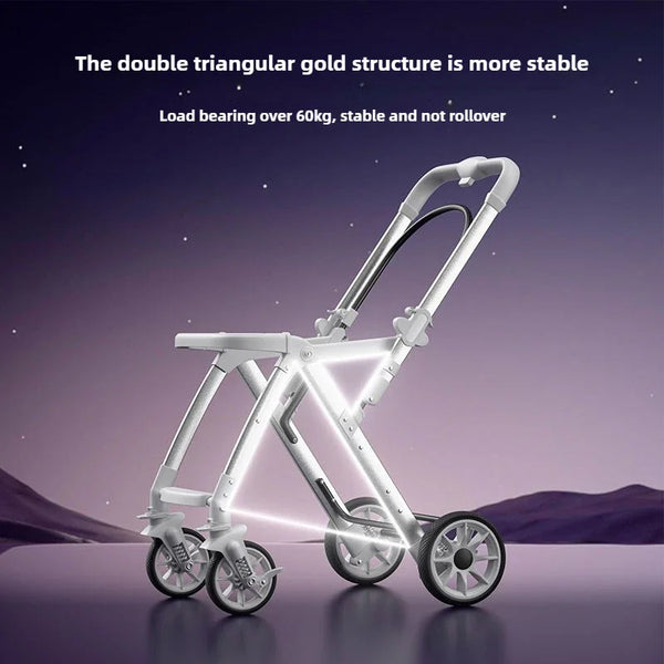 Easy Glide Baby Stroller Lightweight Foldable Travel Comfort