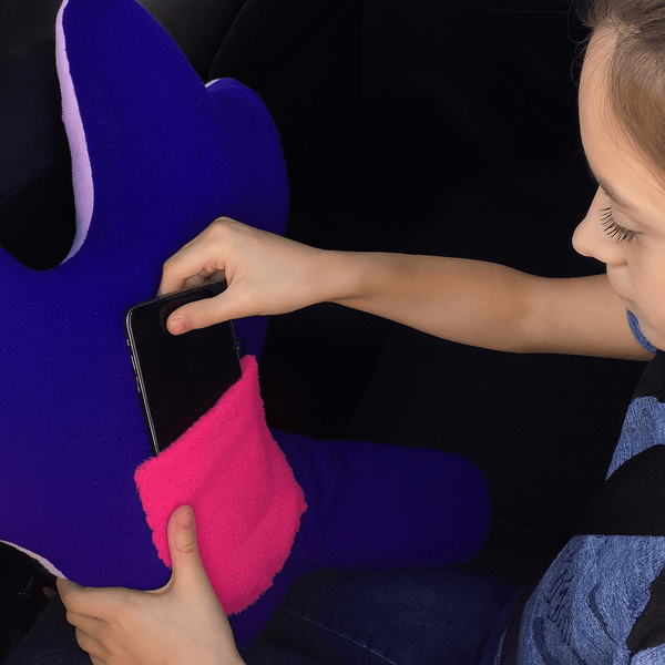 Amiba Monsters Handmade Kids Car Travel Pillow That Stops the Slump