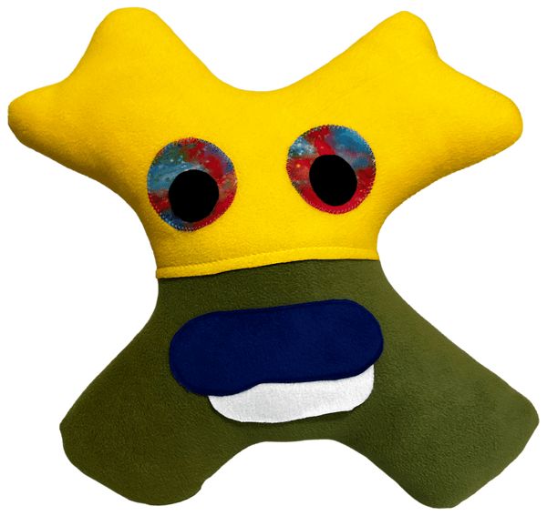 Amiba Monsters Handmade Car Pillow with Pocket and Name