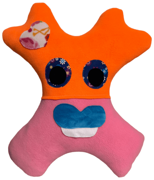 Amiba Monsters Kids Pillow – Handmade Comfort for Travel and Home