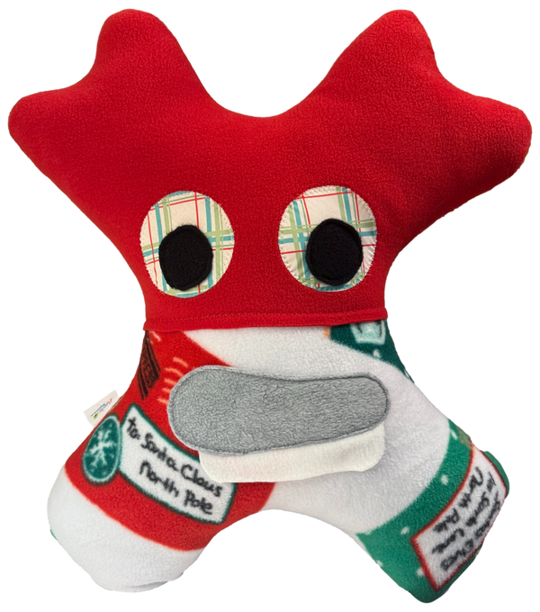 Handmade Amiba Monsters Travel Pillow – Kids’ Car Comfort Solution