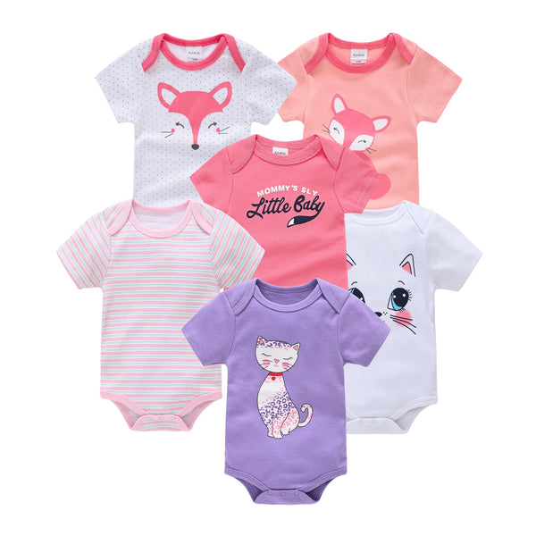 Cotton Baby Bodysuits Soft Breathable Outfits for Warm Days