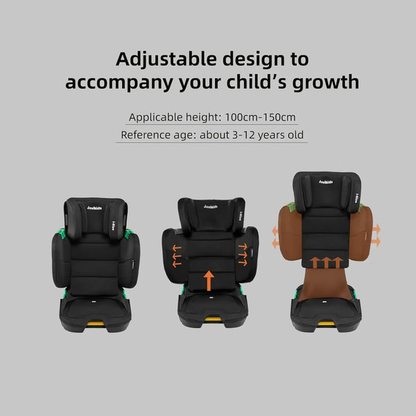 JoviKids Easy Fold Car Seat Portable Travel Booster for Kids Safety