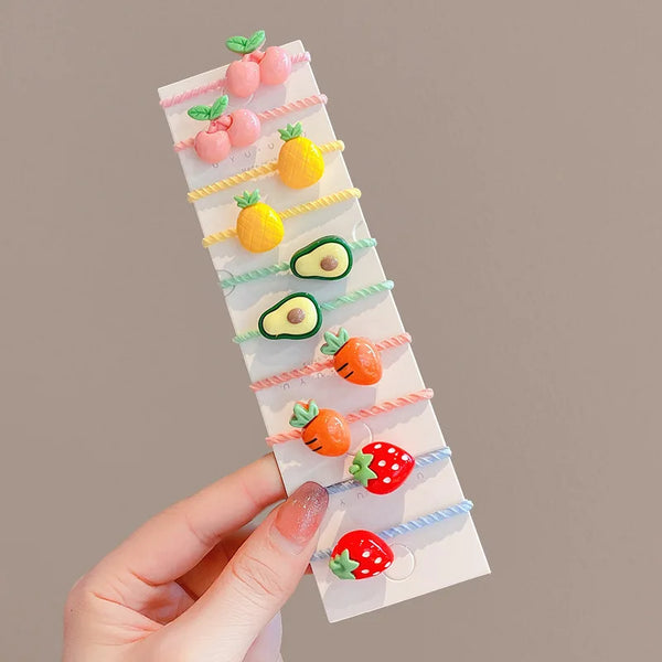 Colorful Flower Hair Ties for Girls Cute and Comfy Hair Accessorie