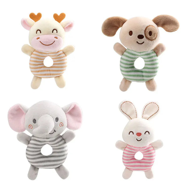 Plush Rattle Toy for Babies Adorable Animal Rattles for Early Development