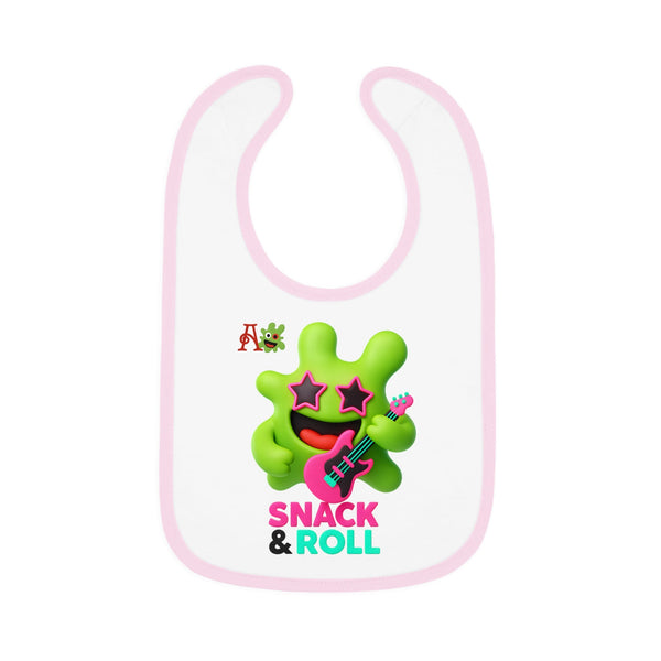 Bib - Amiba Monsters Snack and Roll Rock & Roll Theme