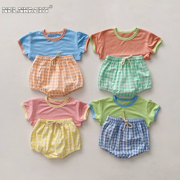 Cotton Baby Clothing Set Breathable Summer Outfit for Kids