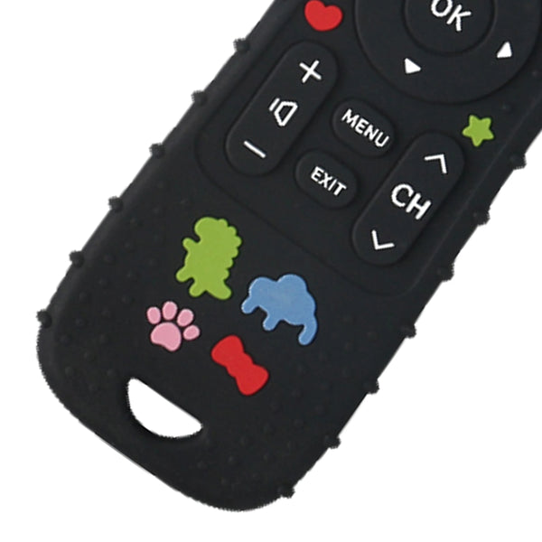 Silicone Teether TV Remote Toy for Babies Teething Relief and Play