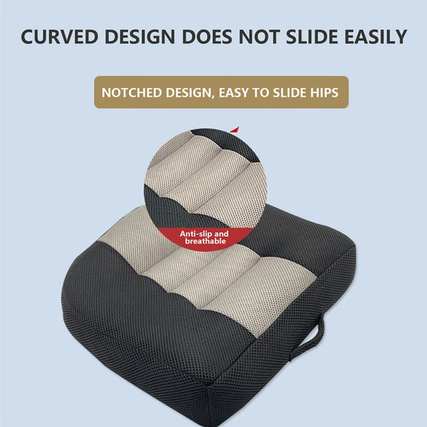 Comfort Boost Car Seat Cushion for Better Driving View and Ergonomic Support